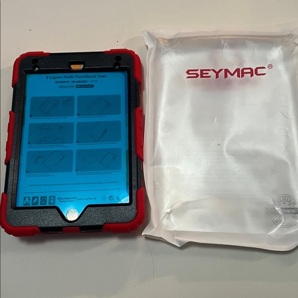 Seymac Shockproof Stock tablet Case for generation Y2SD mini5- Red and Black - Picture 2 of 4